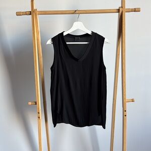 THEORY Sheer Sleeveless top